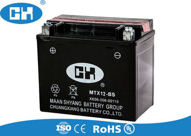 High Output Motorcycle Battery Semi Free Maintenance  , 12v 12Ah Dry Cell Motorcycle Battery